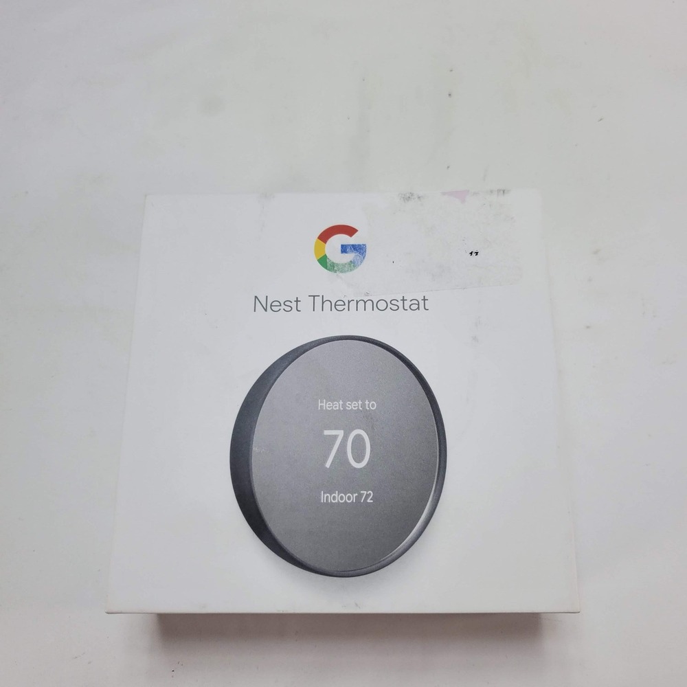 Google Nest Thermostat Charcoal GA02081-US Smart Programmable Wi-Fi NEW